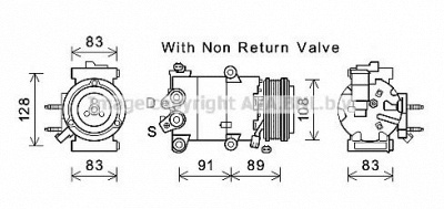 AVA QUALITY COOLING fdk588 -  Компрессор, кондиционер